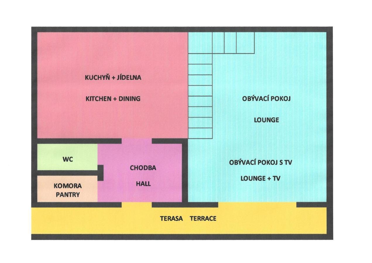 Ctyricitka Na Stastnem Kopci Villa Černý Dŭl Exteriör bild